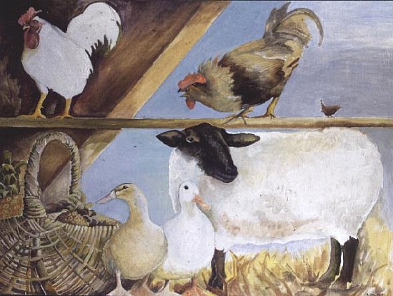 Farmyard Scene, 1994  von Adrian  Dawnay