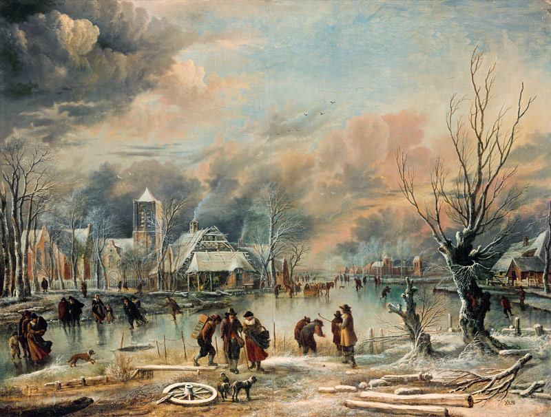 Winterlandschaft. von Aert van der Neer