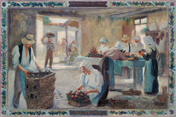 Produce of the Sun: Peaches von A.F. Gorguet