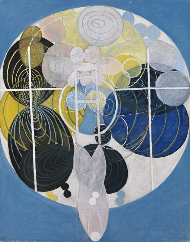 Gruppe III, Die großen Figurenbilder, Nr. 5. Der Schlüssel zur bisherigen Arbeit (Serie WU/Rosen). 1 von Hilma Af Klint