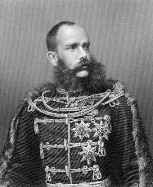 Emperor Franz Joseph I of Austria; engraved by George J. Stodard von (after) Austrian photographer