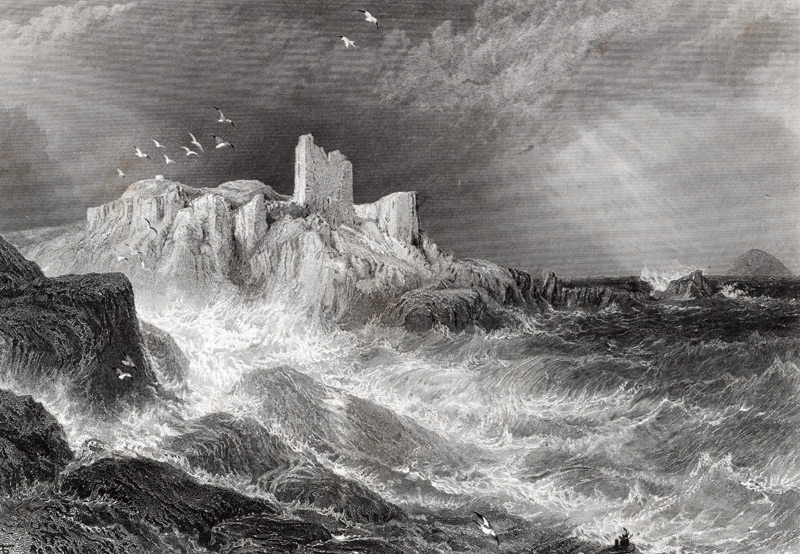 Turnbury Castle; engraved by S. Bradshaw, printed Cassell & Company LtdFoster von (after) Myles Birket