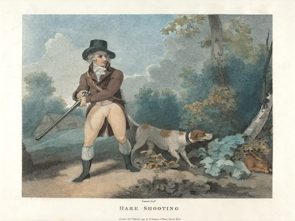 Hare Shooting ; engraved by C. Cotton von (after) George Morland