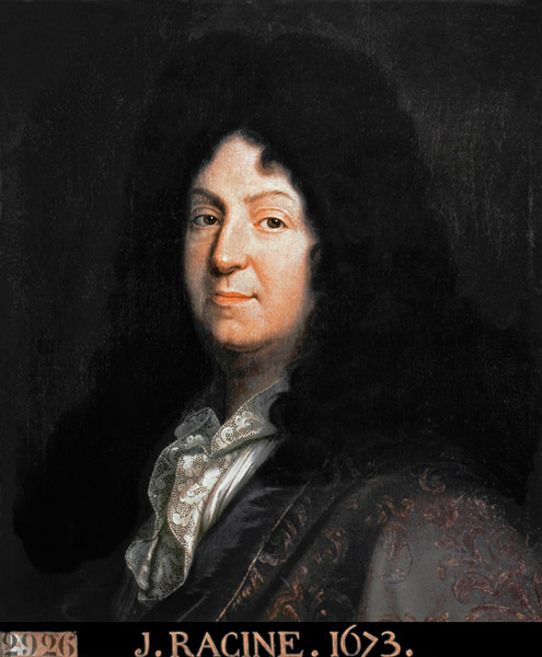 Portrait of Jean Racine (1639-99) copy of an original of 1673 von (after) Jean Baptiste Santerre