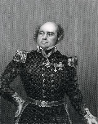 Sir John Franklin ; engraved by D.J. Pound from a photograph, from ''The Drawing-Room of Eminent Per