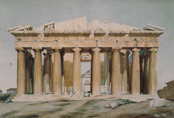 The Parthenon, Athens, 1810-37 von (after) Louis Dupre