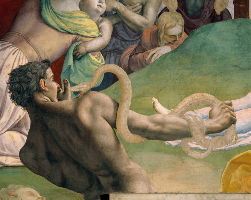 A.Bronzino, Eherne Schlange, Ausschnitt von Agnolo Bronzino