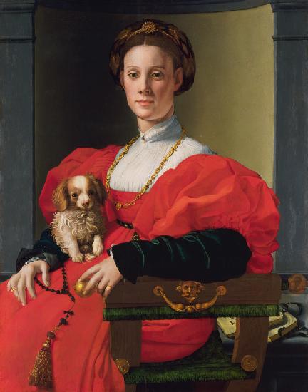 Bildnis einer Dame in Rot