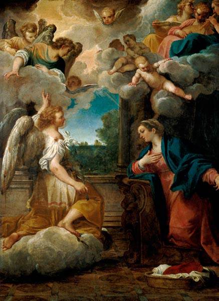 The Annunciation von Agostino Carracci