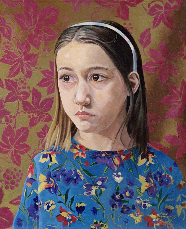 Painting of a Young Girl von Alan  Byrne