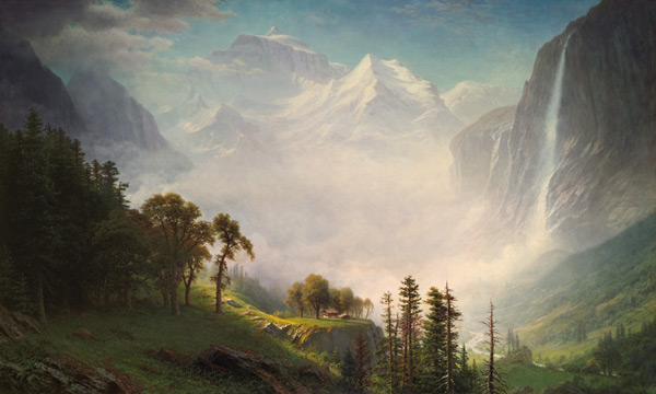 Majestätische Bergewelt von Albert Bierstadt