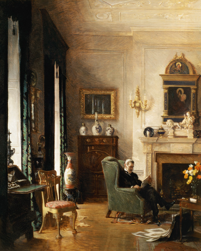 The Grey Drawing Room von Albert Chevallier Tayler