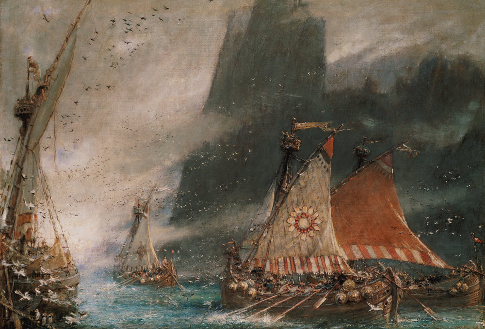 The Viking Sea Raiders von Albert Goodwin