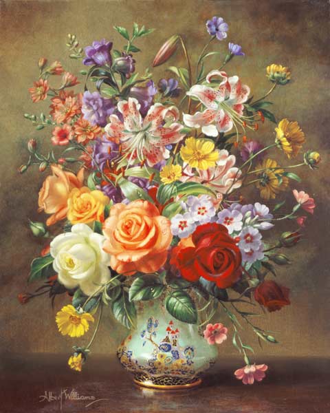 AB/316 A Summer Floral Arrangement, 1996  von Albert Williams