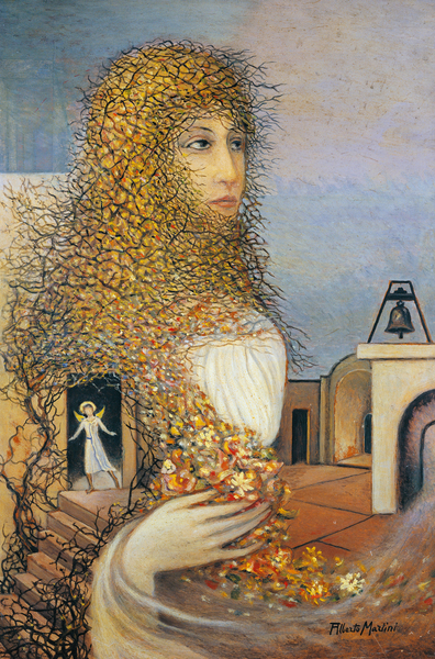 Virgin of Monastery-1940 von Alberto Martini