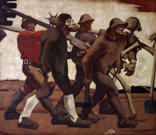 Der Totentanz (Fünfte Fassung) von Albin Egger-Lienz