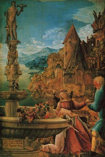 Ruhe auf der Flucht von Albrecht Altdorfer