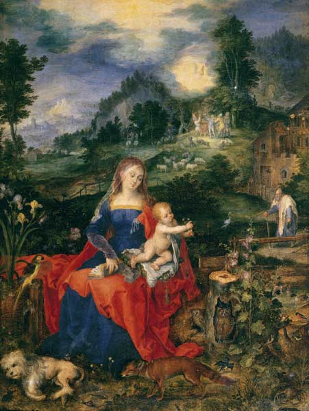 Maria mit vielen Tieren von Jan Brueghel d. Ä.