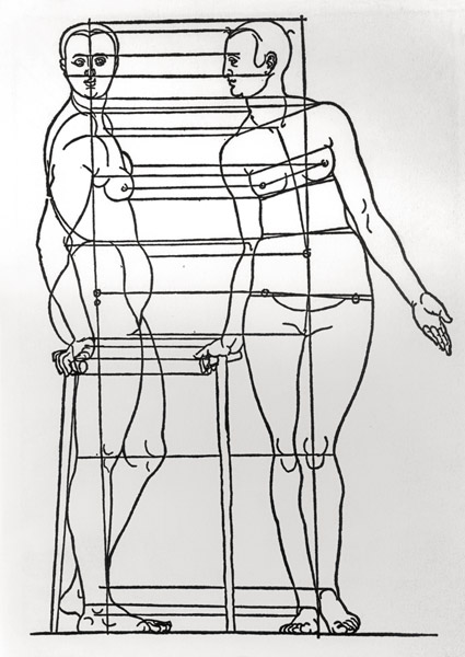 Female figures in movement von Albrecht Dürer