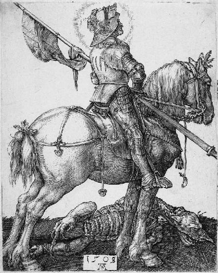 Saint George on horseback