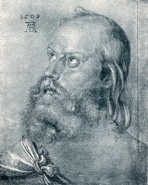 Albrecht Dürer / Head of an apostle