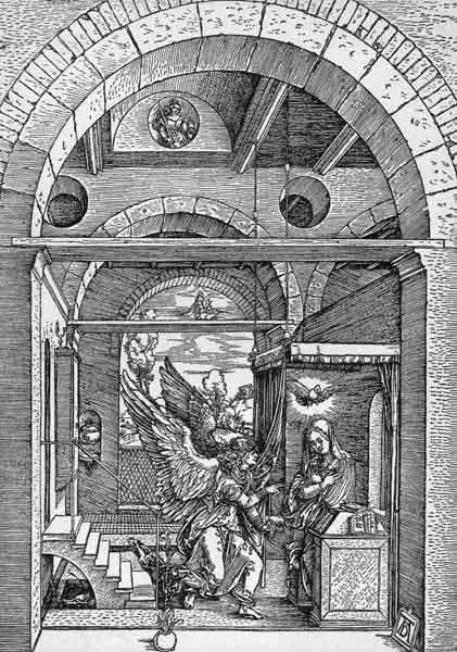 Dürer, The Annunciation /Woodcut/c.1503