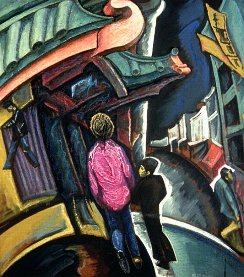 Dragon''s Gate, Chinatown, San Francisco, 1986 (tempera and masonite)  von Alek  Rapoport