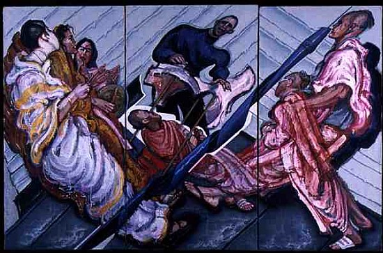 Followers of Krishna, 1996 (oil on canvas)  von Alek  Rapoport