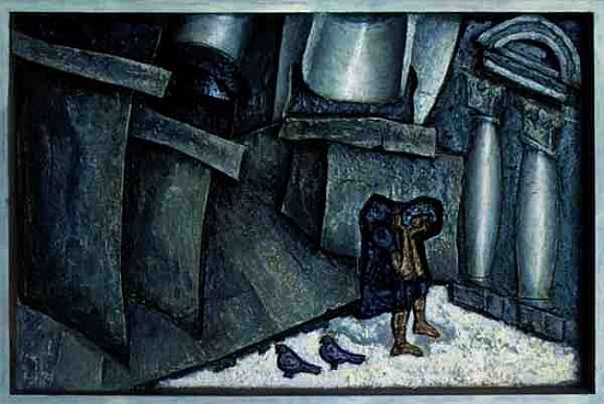 Lamentation, near the Temple Wall, 1976 (tempera on masonite)  von Alek  Rapoport