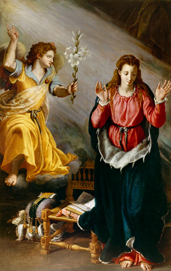 The Annunciation von Alessandro Allori