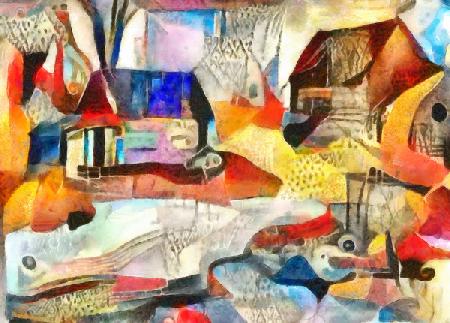 blue and brown roofs