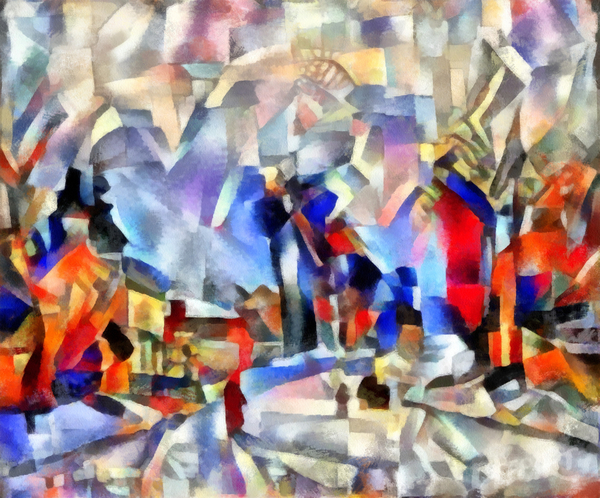 Blue-red winter von Alex Caminker