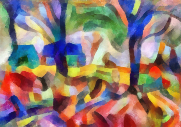 Blue trees von Alex Caminker