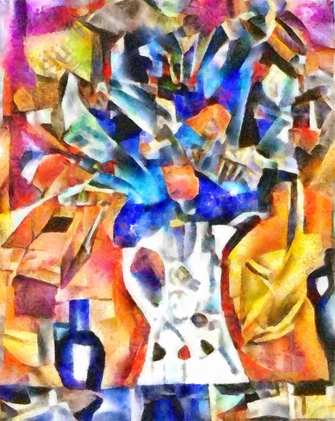 bouquet in blue color von Alex Caminker