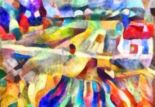 house with a red roof von Alex Caminker