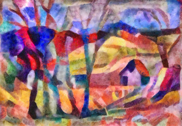 landscape in pink von Alex Caminker