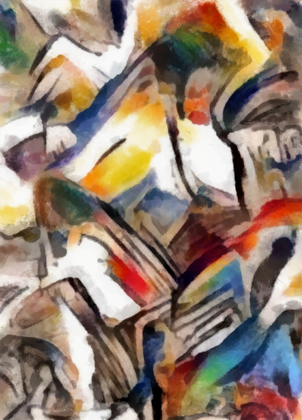 Rainbow on the ground von Alex Caminker