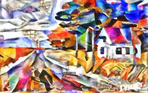 the road around the field von Alex Caminker