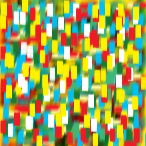 vertical puantilism yellow von Alex Caminker