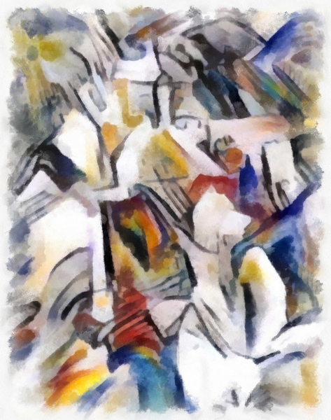 Village in the forest von Alex Caminker