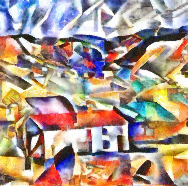 village in the hills von Alex Caminker