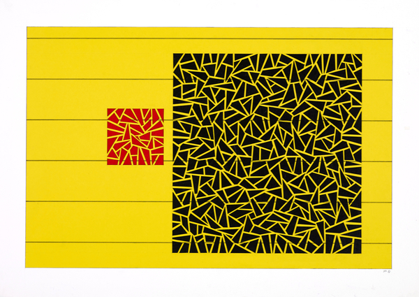 Poise on Yellow Field von Alex Dunn