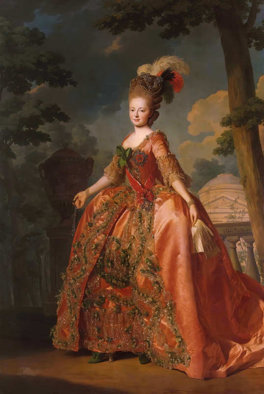 Porträt der Zarin Maria Feodorowna von Russland (Sophia Dorothea Prinzessin von Württemberg) (1759-1 von Alexander Roslin