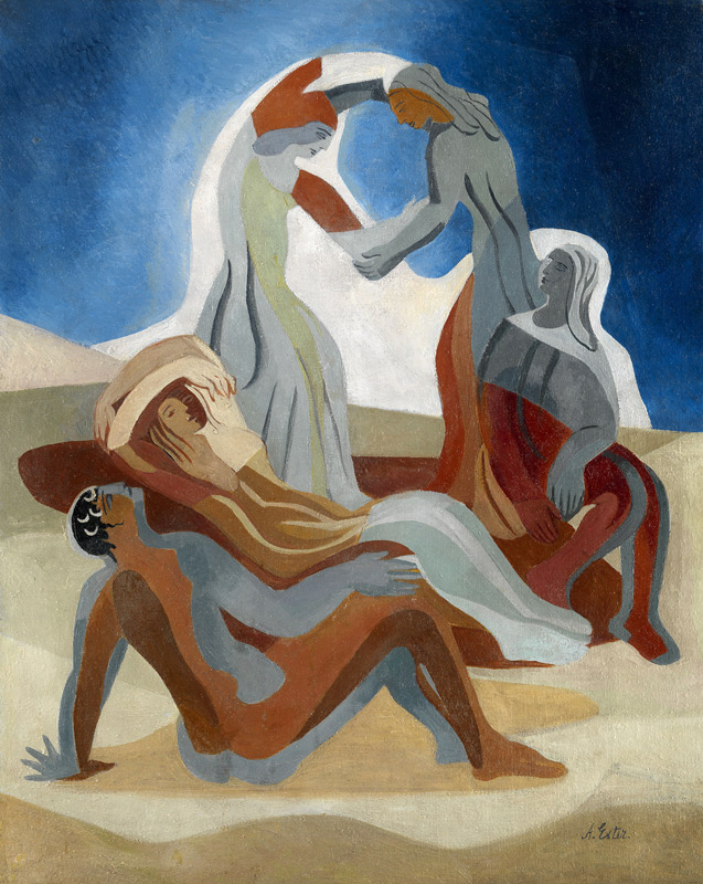 Tänzer am Strand von Alexandra Alexandrovna Exter