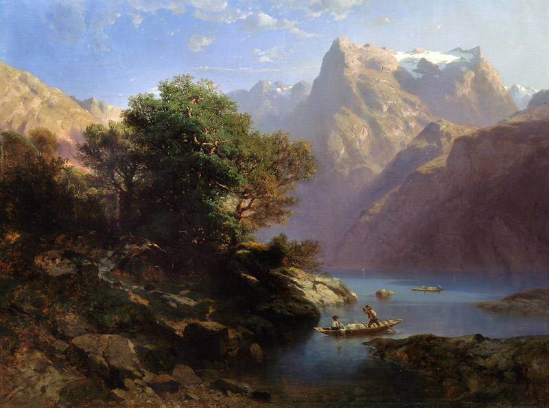 Bergsee von Alexandre Calame