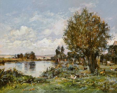 Rural river scene 1875