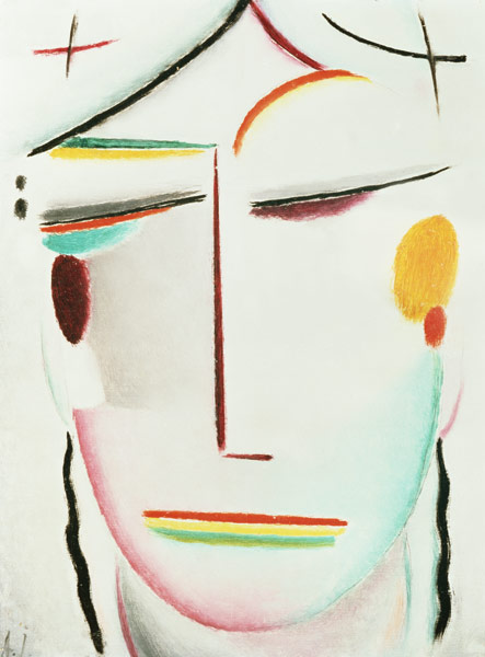 Heilandsgesicht (Ferne Hoheit Buddha II) von Alexej von Jawlensky