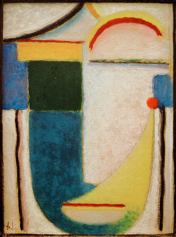 Abstrakter Kopf: Skizze zu "Frost" von Alexej von Jawlensky