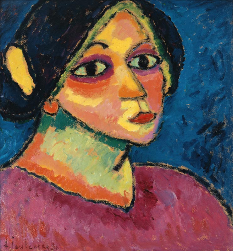 Mädchen mit Haube von Alexej von Jawlensky