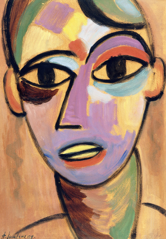Mystischer Kopf: Jüngling I von Alexej von Jawlensky